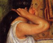 皮埃尔 奥古斯特 雷诺阿 : La Toilette, Woman Combing Her Hair